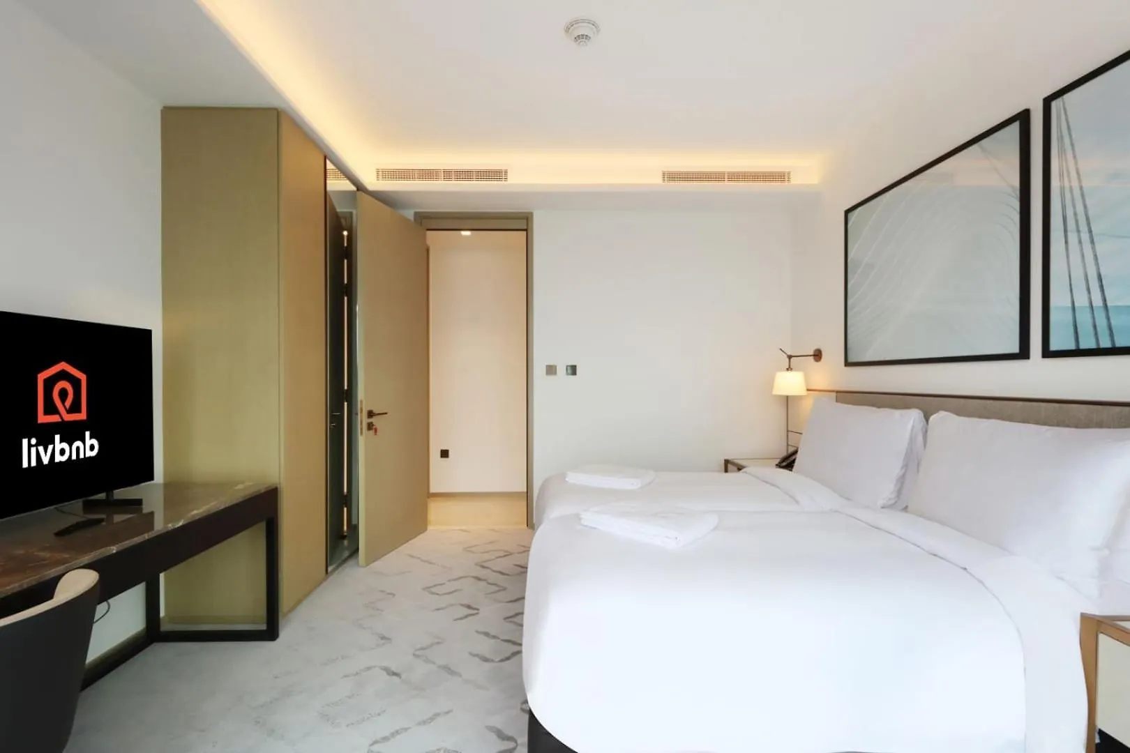 Livbnb - Premium 3Br With Burj Skyline View 두바이 아파트