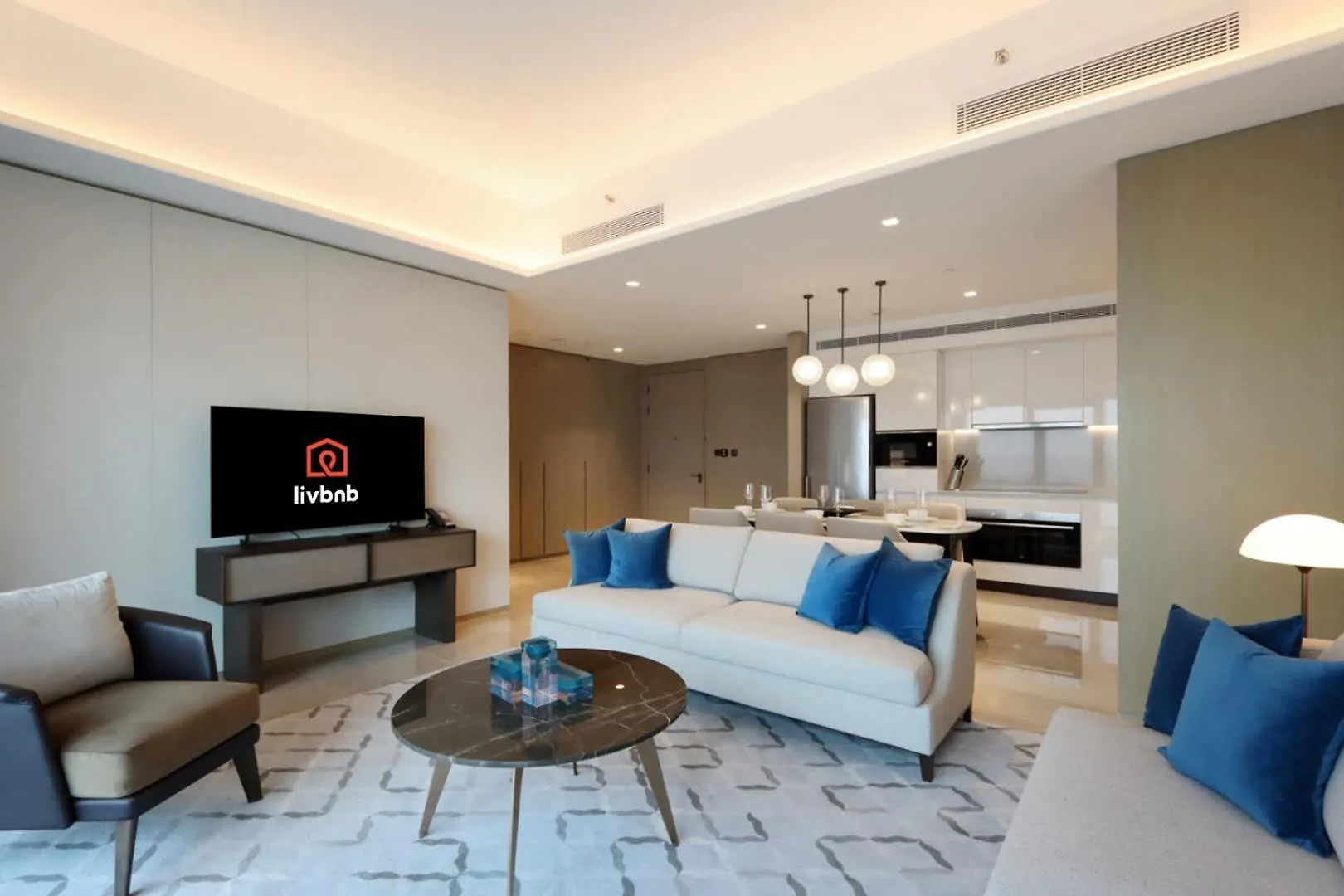 Livbnb - Premium 3Br With Burj Skyline View 두바이 0*,