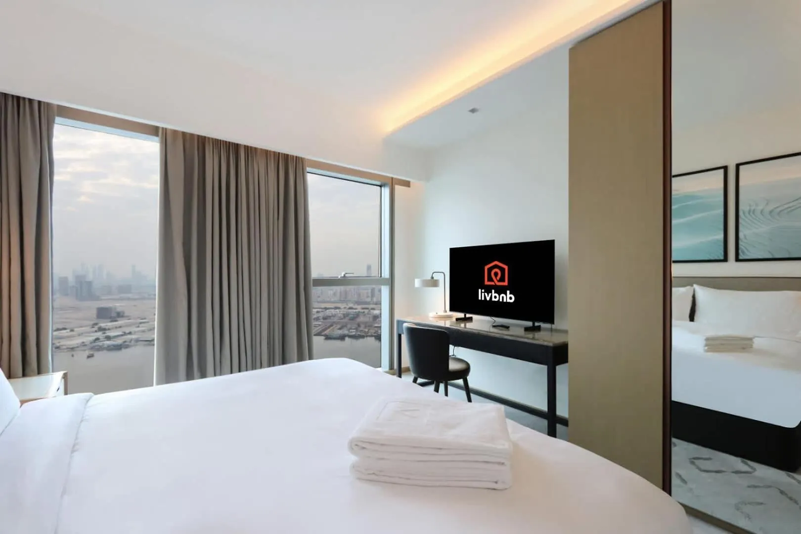 Apartment Livbnb - Premium 3Br With Burj Skyline View Dubai